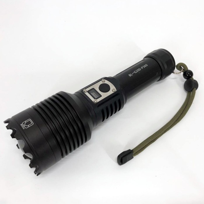 Ліхтар військовий зсу Bailong, Алюмінієвий ліхтар 18650 Потужний із можливістю зарядки CD-31