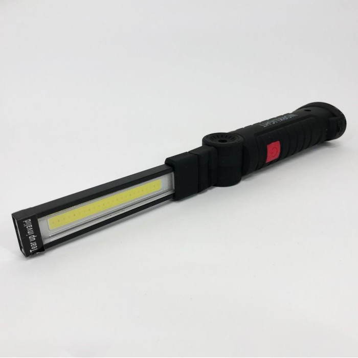 Світлодіодний ліхтар кемпінг W52 SMD + COB, червоний + білий, магніт, гачок, кемпінговий складний ліхтар