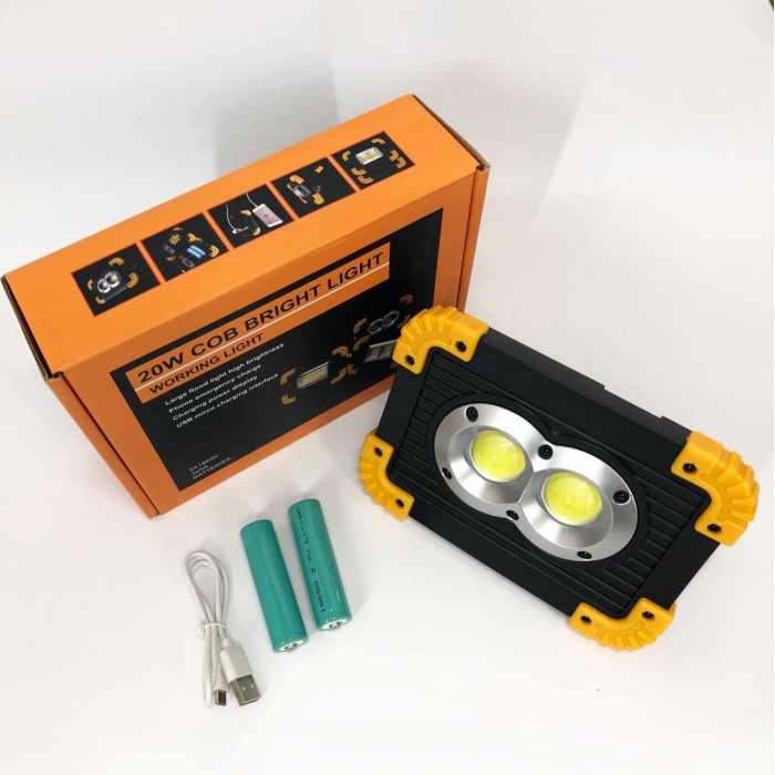 Яскрава світлодіодна лампа для походу X-Balog L802-20W-2COB+1W, Ліхтар прожектор світильник TD-45