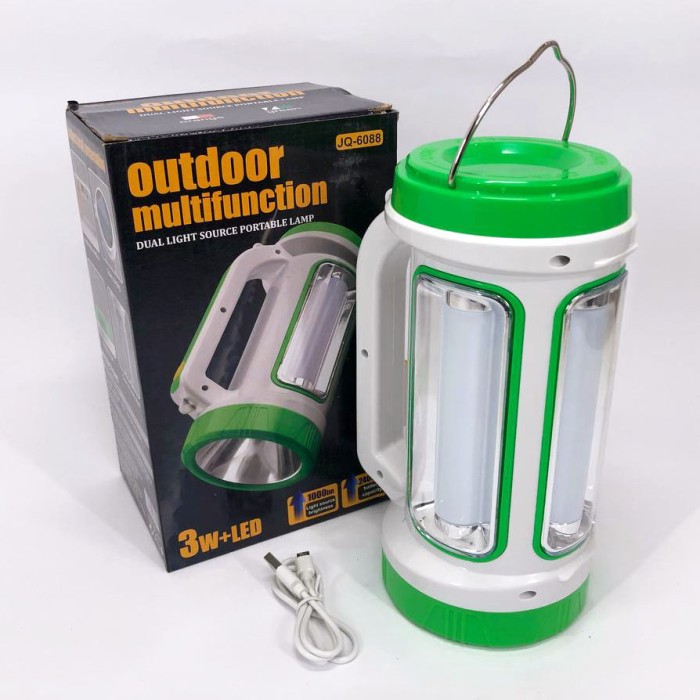 Аварійна лампа ліхтар лампа для риболовлі 6088-LED+COB, Кемпінговий переносний акумуляторний ліхтар LO-23