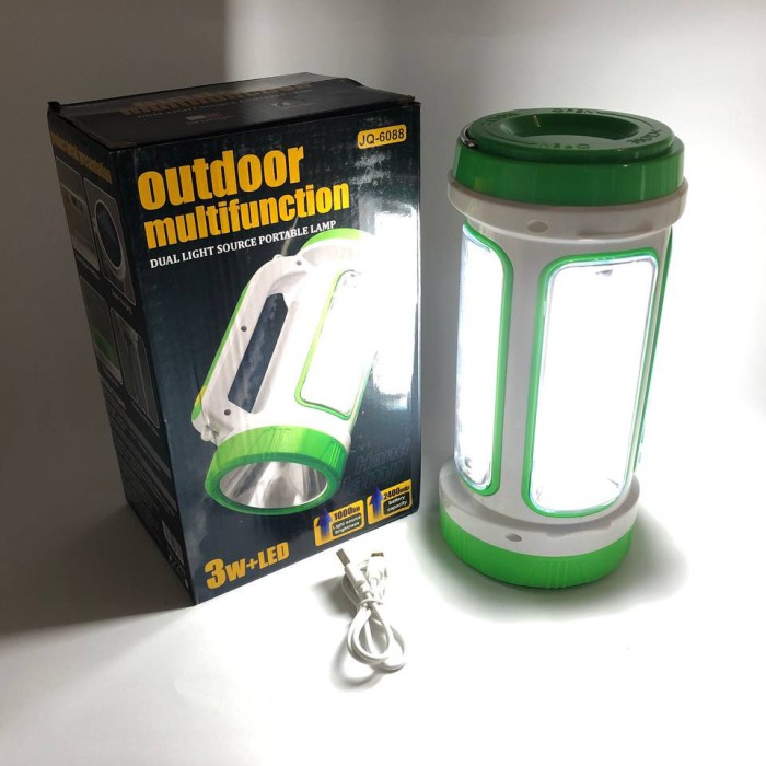 Аварійна лампа ліхтар лампа для риболовлі 6088-LED+COB, Кемпінговий переносний акумуляторний ліхтар LO-23