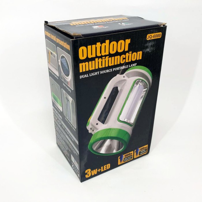 Аварійна лампа ліхтар лампа для риболовлі 6088-LED+COB, Кемпінговий переносний акумуляторний ліхтар LO-23