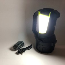 Ліхтар кемпінг переносний T100A-10W+2COB з бічними LED white/red/blue, Акумуляторна лампа для кемпінгу
