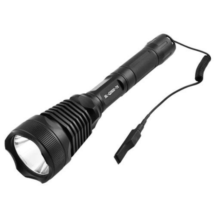 Ліхтар тактичний Police Q2800-T6 18650 х 2, заряджається від мережі 220В та авто ЗУ 12В, виносна кнопка