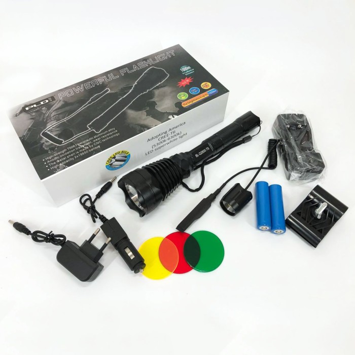 Ліхтарик військовий Police Q2800-T6, Багатофункціональний тактичний ліхтар, Ліхтар водозахищений HC-10