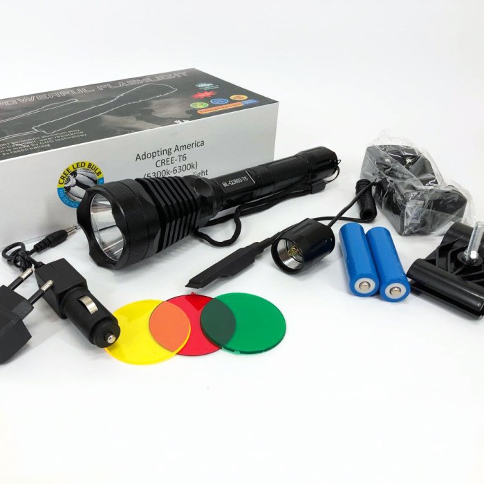 Ліхтарик військовий Police Q2800-T6, Багатофункціональний тактичний ліхтар, Ліхтар водозахищений HC-10