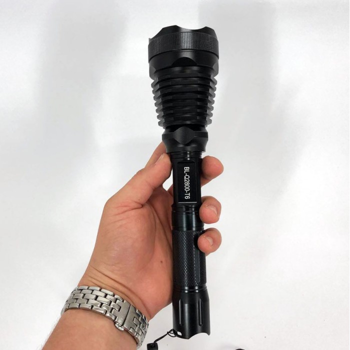 Ліхтарик військовий Police Q2800-T6, Багатофункціональний тактичний ліхтар, Ліхтар водозахищений HC-10
