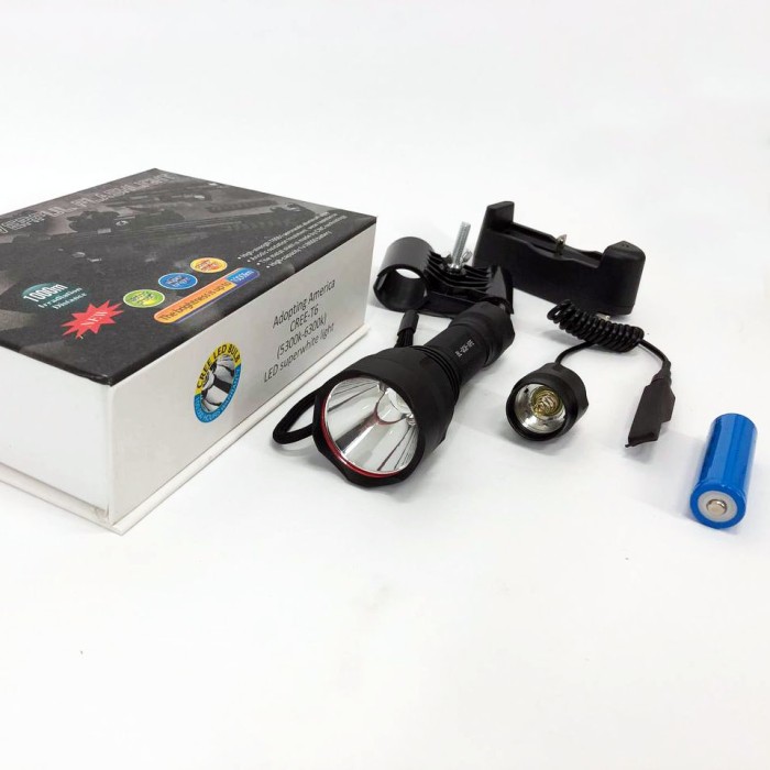 Потужний ліхтар для дому топ-ліхтарик, Ліхтар для дому з вбудованим акумулятором військовий зсу PO-88