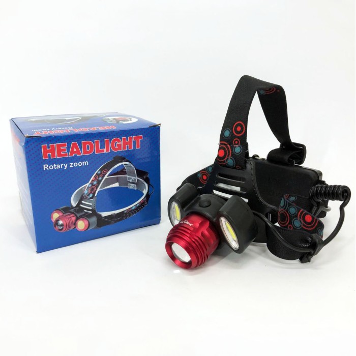 Ліхтар на лоб потужний 2117-T6+2COB, Ліхтар на лоб для будівельних робіт Ліхтарик голову для роботи DX-22