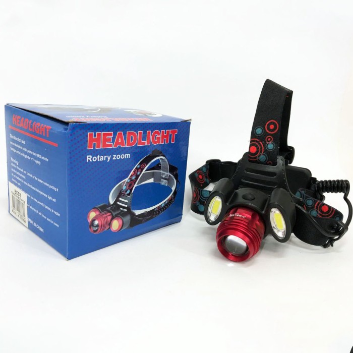 Ліхтар на лоб потужний 2117-T6+2COB, Ліхтар на лоб для будівельних робіт Ліхтарик голову для роботи DX-22