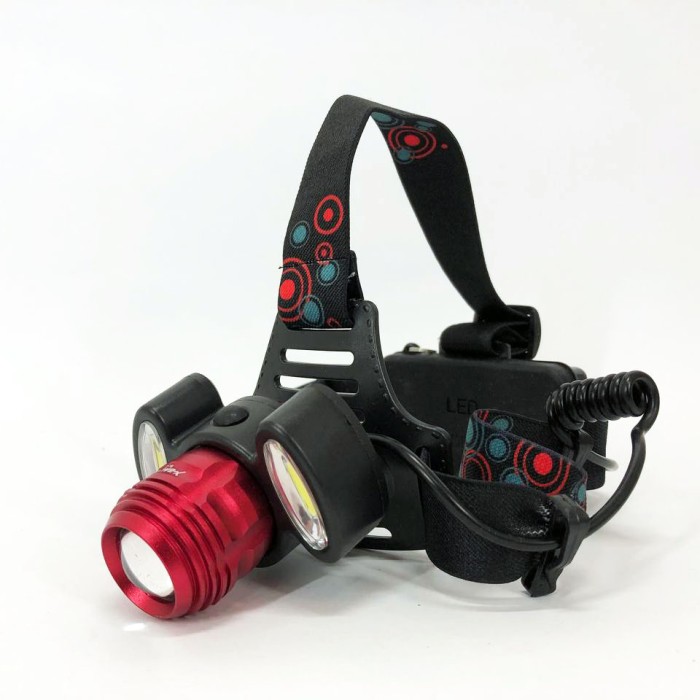 Легкий ліхтарик на голову 2117-T6+2COB, Налобний ліхтар для монтажних робіт, Потужний ліхтар на голову OT-77