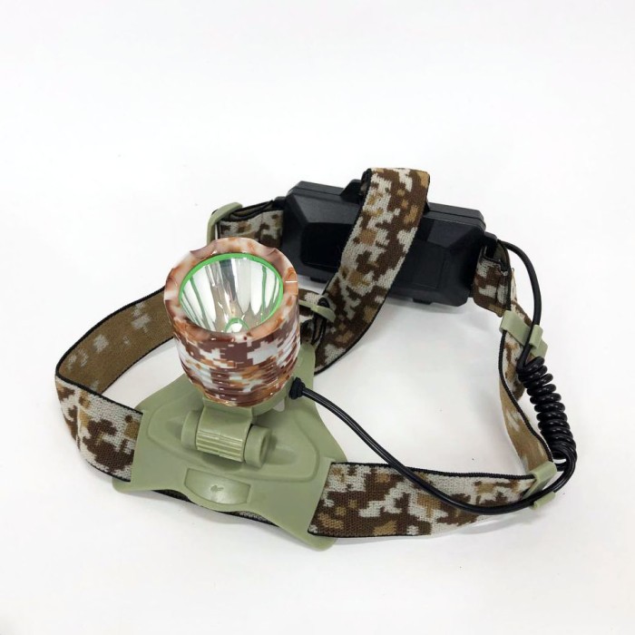 Потужний ліхтар для риболовлі 2130-T6 Military, Ліхтар для походів на лоб Налобний яскравий HO-35