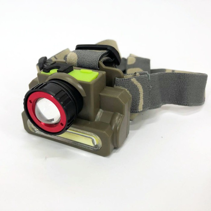 Ліхтарик побутовий налобний Police 8808/6908-XPE+COB, Налобний ліхтар для сто, Ліхтар на голову для ЗСУ VE-32