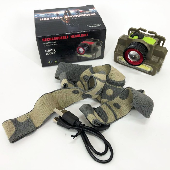 Водонепроникний ліхтарик Police, Головний ліхтарик, Налобний світильник для роботи в темряві ZD-53