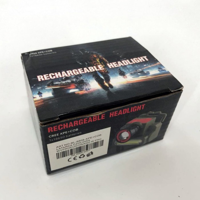 Водонепроникний ліхтарик Police, Головний ліхтарик, Налобний світильник для роботи в темряві ZD-53