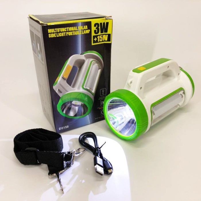 Ліхтарик світлодіодний для туриста 5158-LED-COB, Кемпінговий ліхтар c power bank, NT-411 Ліхтар прожектор