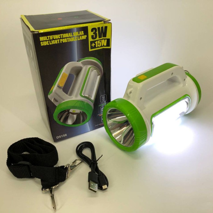 Ліхтарик світлодіодний для туриста 5158-LED-COB, Кемпінговий ліхтар c power bank, NT-411 Ліхтар прожектор
