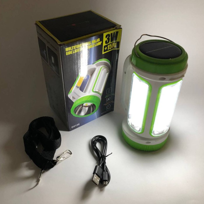 Ліхтарик світлодіодний для туриста 5158-LED-COB, Кемпінговий ліхтар c power bank, NT-411 Ліхтар прожектор