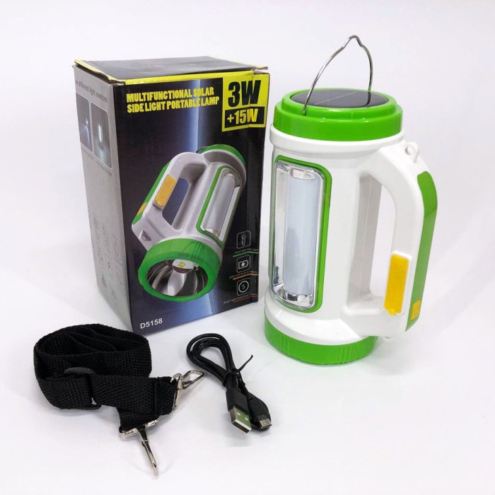 Ліхтарик світлодіодний для туриста 5158-LED-COB, Кемпінговий ліхтар c power bank, NT-411 Ліхтар прожектор