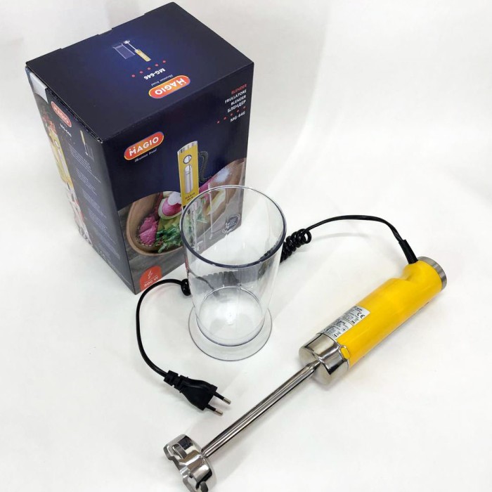 Блендер кухонний занурювальний з чашею Magio, Кухонний електричний подрібнювач-блендер PS-45
