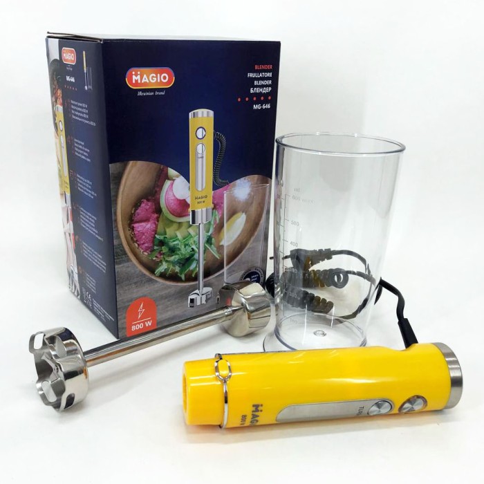 Блендер подрібнювач для коктейлів Magio, Блендери з насадками, Багатофункціональний кухонний комбайн SJ-39