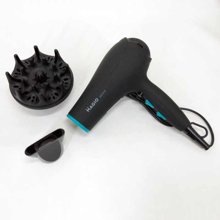 Фен з холодним і теплим режимами Magio MG-169, Фен для красивої укладки волосся для дому та салону KI-89