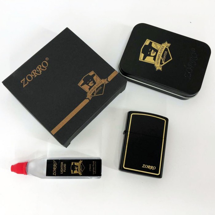 Запальничка бензинова щаслива Zorro, Оригінальна запальничка бензинова, Подарункові запальнички DB-61