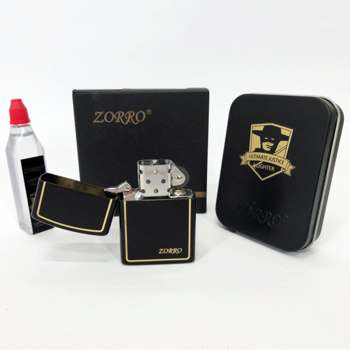 Запальничка бензинова щаслива Zorro, Оригінальна запальничка бензинова, Подарункові запальнички DB-61