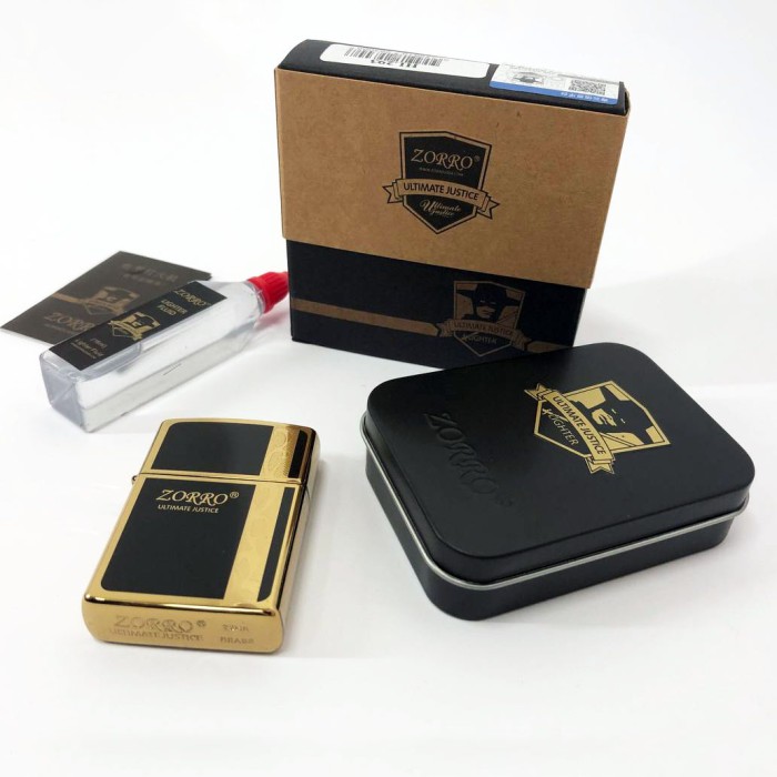 Стильна запальничка в подарунок Zorro, Подарункові прикольні запальнички, Запальнички бензинові KI-21