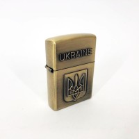 Незвичайна запальничка герб Украины 4410, Подарункові запальнички, Стильна запальничка в подарунок HM-42