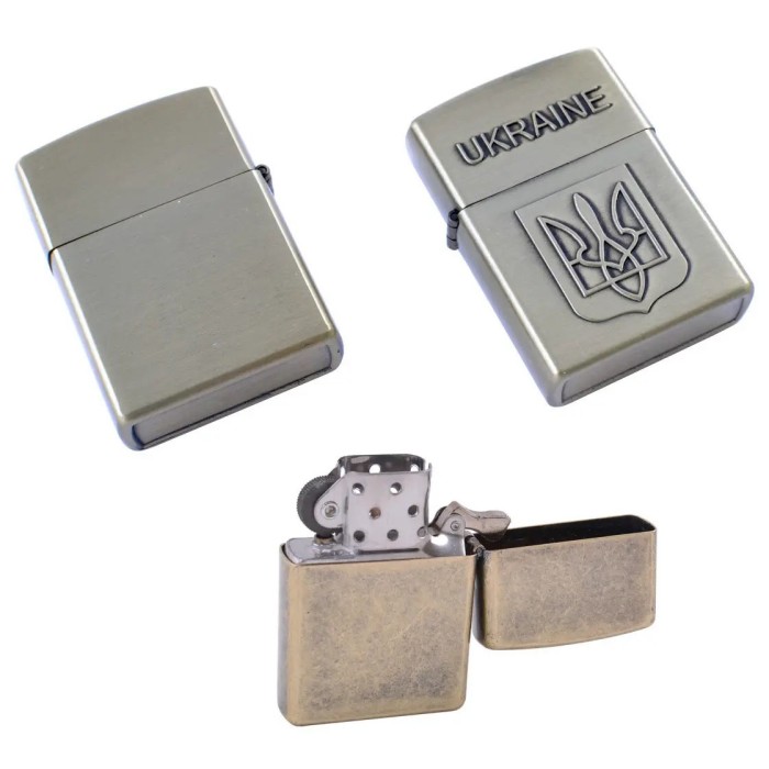 Незвичайна запальничка герб Украины 4410, Подарункові запальнички, Стильна запальничка в подарунок HM-42