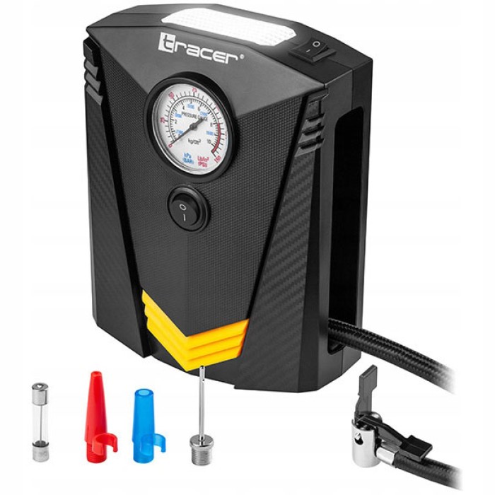 Насос компресор портативний 12 в dc 12V, Повітряний компресор від прикурювача для авто KM-26