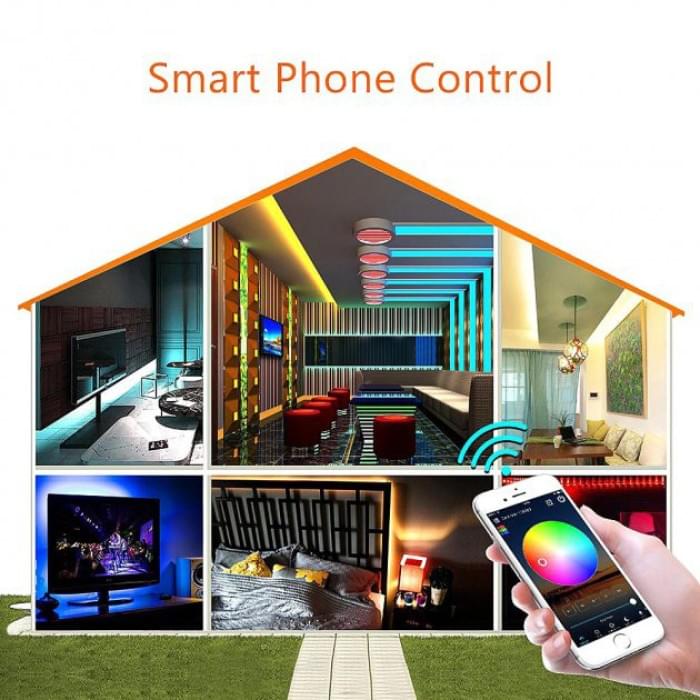 Led стрічка для внутрішнього освітлення SMD 5050 RGB LED 2 м, Led 5050 YO-780 rgb комплект