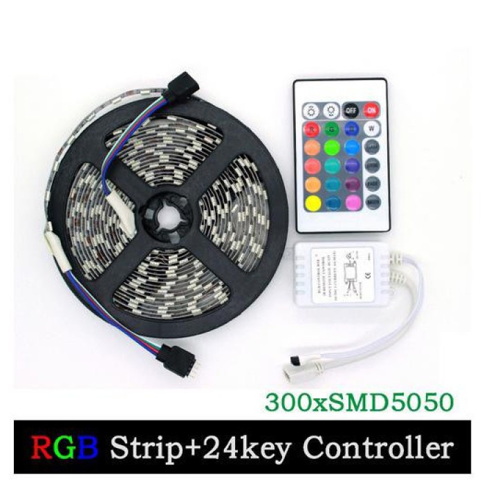 Льод стрічка на стелю SMD 5050 RGB LED 2 м, Розумна світлодіодна стрічка RGB CU-52