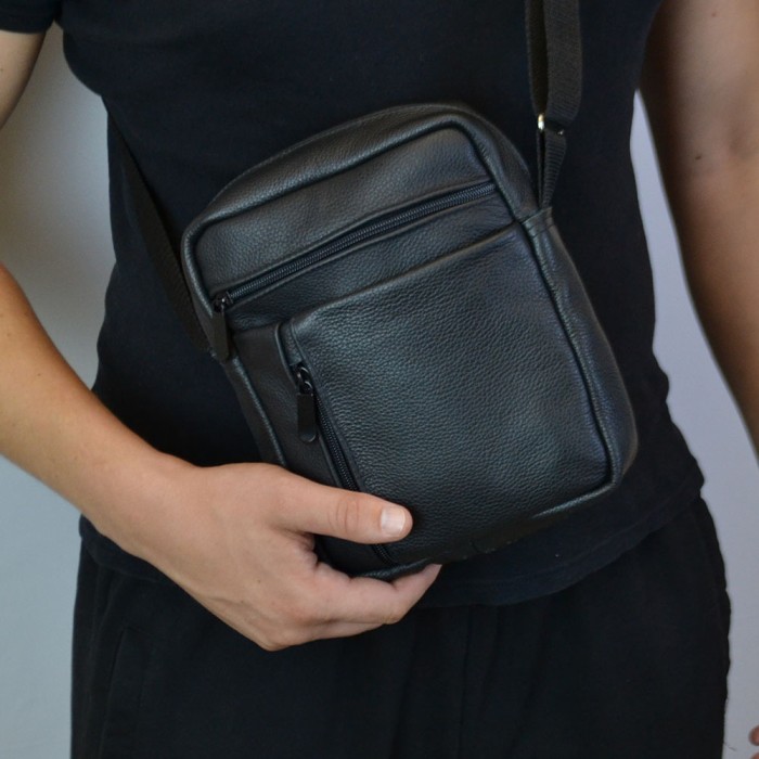 Легка сумка-месенджер, Сучасний месенджер, Шкіряний месенджер Сумка слінг VJ-80