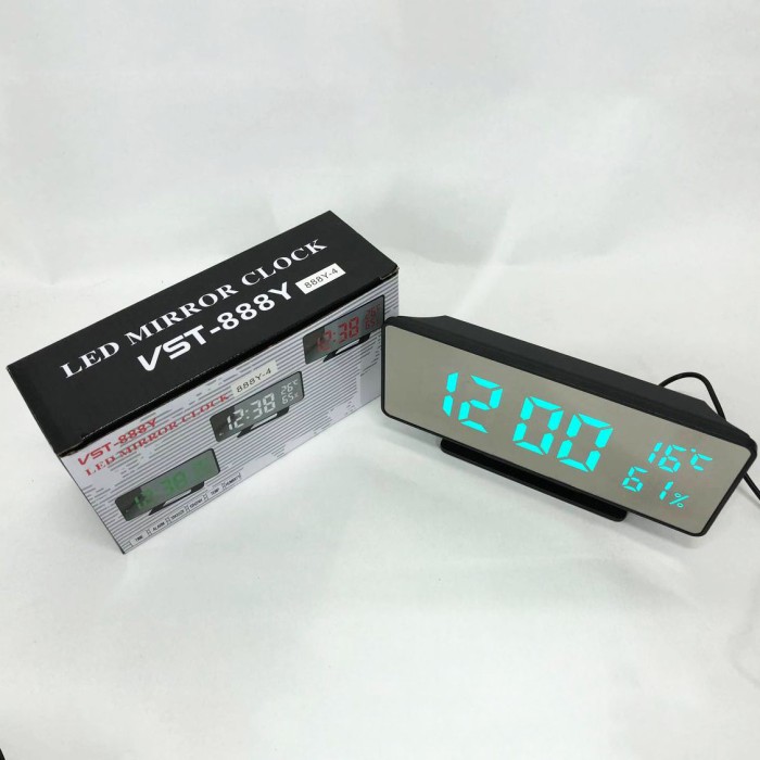 Світлодіодне табло годинник VST-888Y, Годинник зі світловим табло Оригінальний настільний QT-60