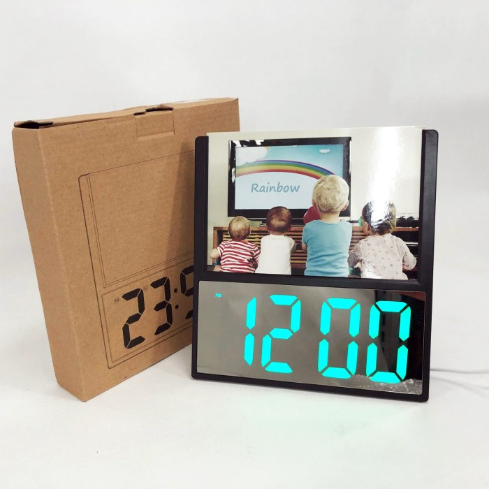 Настільний годинник з led підсвічуванням, Світлодіодне табло годинник Настільний для дому TY-35