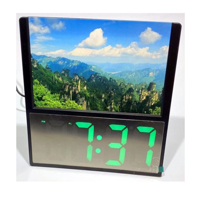 Настільний годинник з led підсвічуванням, Світлодіодне табло годинник Настільний для дому TY-35