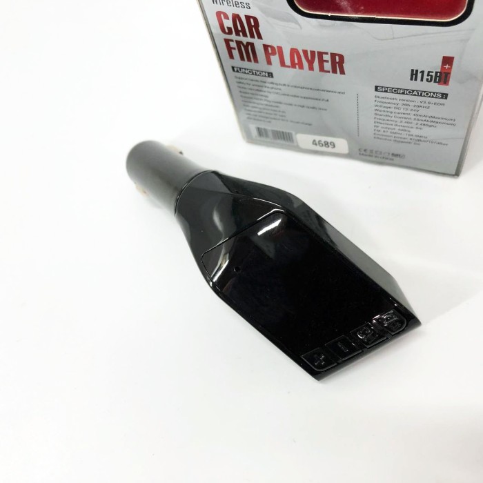 Автомобільний FM трансмітер модулятор H15 Bluetooth MP3, FM модулятор usb. Колір: чорний