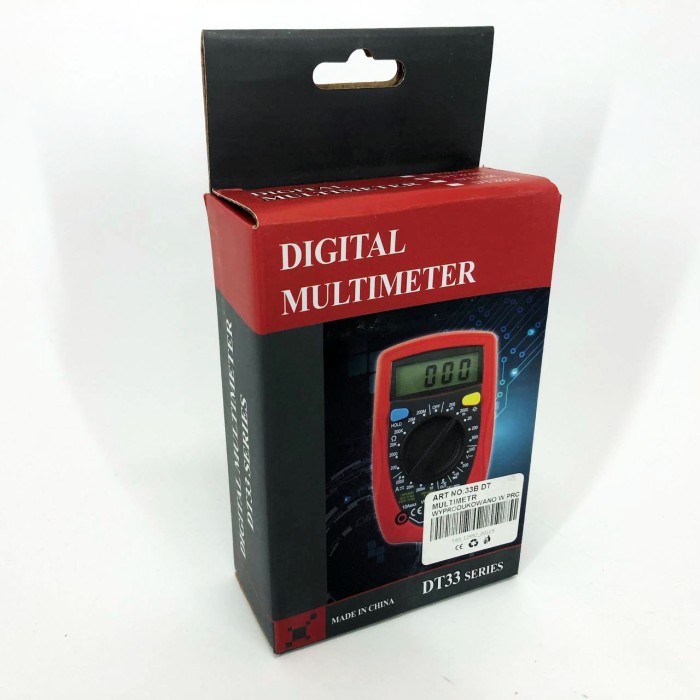 Мультиметр для діагностики електропроводки 33 B DT DIGITAL, Мультиметр побутовий, Точний тестер напруги BM-91