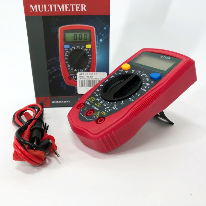 Мультиметр для діагностики електропроводки 33 B DT DIGITAL, Мультиметр побутовий, Точний тестер напруги BM-91