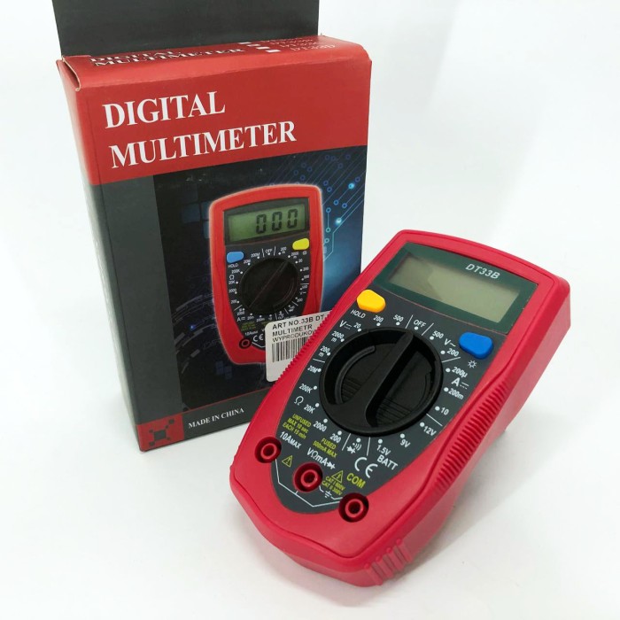Мультиметр для діагностики електропроводки 33 B DT DIGITAL, Мультиметр побутовий, Точний тестер напруги BM-91