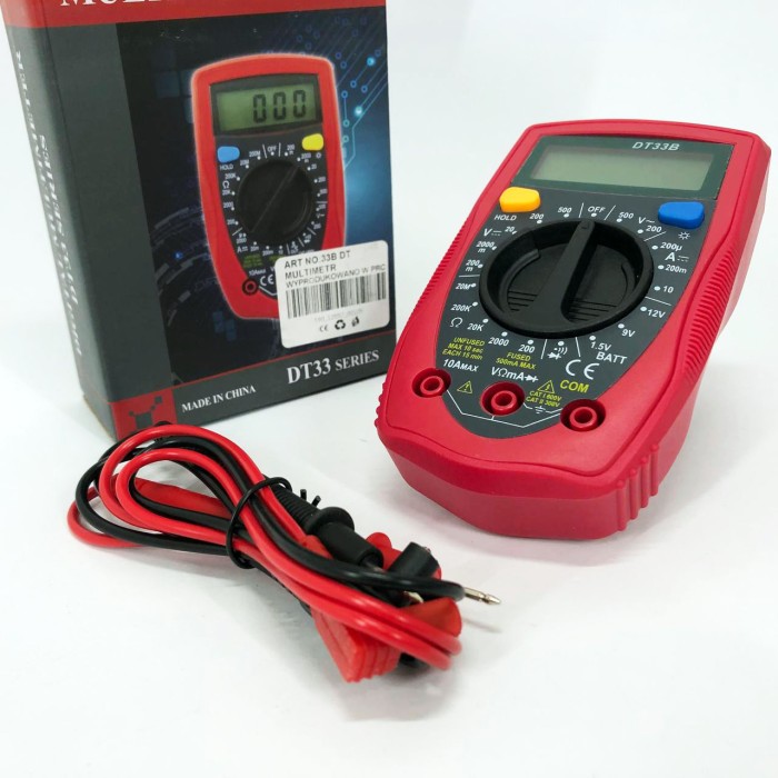 Мультиметр для діагностики електропроводки 33 B DT DIGITAL, Мультиметр побутовий, Точний тестер напруги BM-91