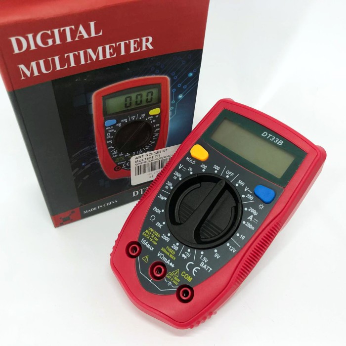 Мультиметр для діагностики електропроводки 33 B DT DIGITAL, Мультиметр побутовий, Точний тестер напруги BM-91