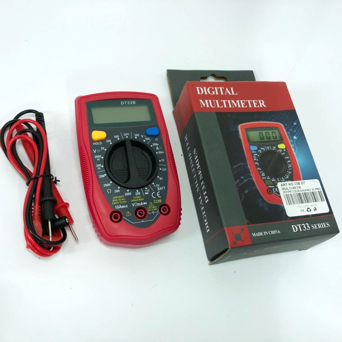 Цифровий автоматичний тестер напруги 33 B DT DIGITAL, Цифровий мультиметр з функцією утримання даних DU-64
