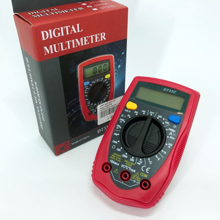 Цифровий Мультиметр 33 C DT DIGITAL мультитестер тестер, електронний мультиметр, професійний тестер