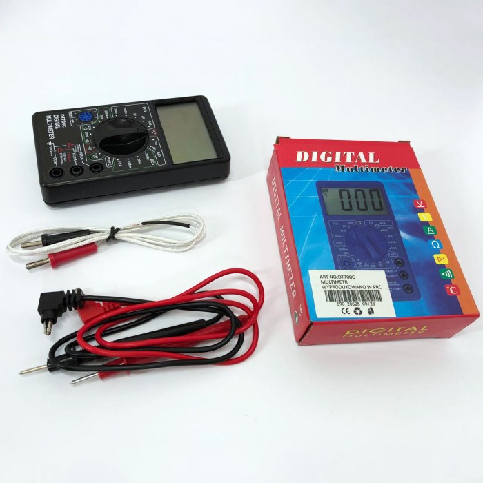 Мультиметр із функцією вимірювання DT 700C, Мультиметр цифровий тестер амперметр, Тестер для електрика AZ-43