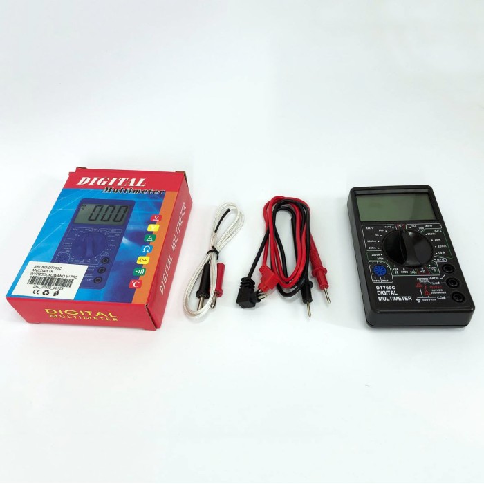 Мультиметр із функцією вимірювання DT 700C, Мультиметр цифровий тестер амперметр, Тестер для електрика AZ-43