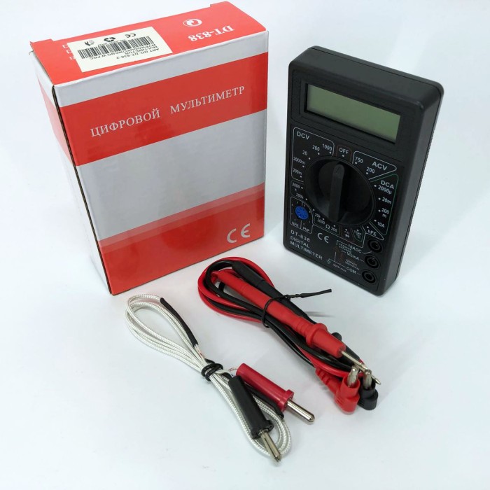 Мультиметр для побутового використання DT-838, Портативний мультиметр цифровий побутовий XB-43