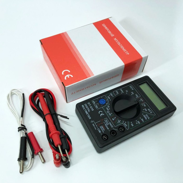 Мультиметр для побутового використання DT-838, Портативний мультиметр цифровий побутовий XB-43